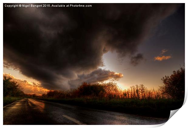  Stormy Skies Print by Nigel Bangert