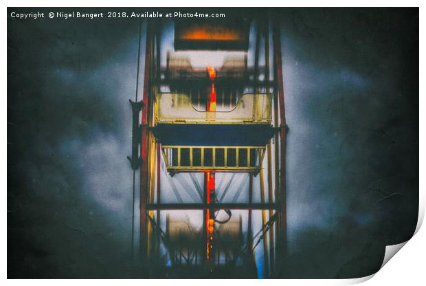 Ride the Ferris Wheel Print by Nigel Bangert