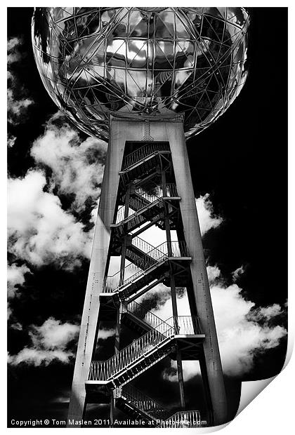 Atomium Print by Tom Maslen