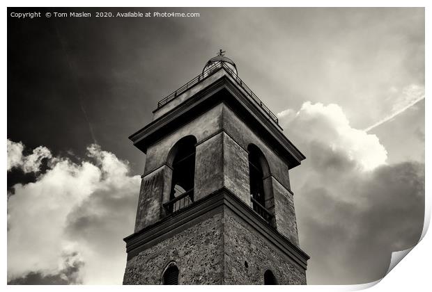 Church Tower I Print by Tom Maslen