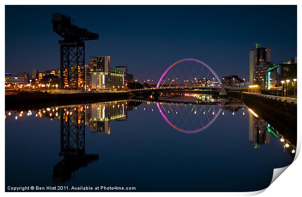 Clyde Reflections Print by Ben Hirst