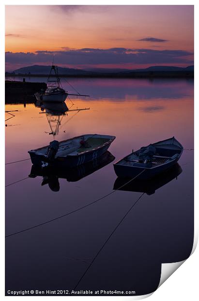 Two Boats Print by Ben Hirst