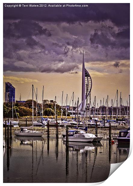 Spinnaker Tower from Priddy's Hard Print by Terri Waters