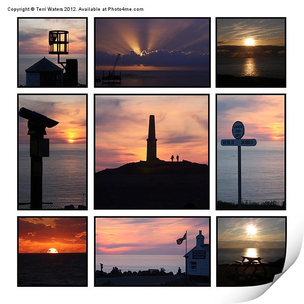 Cornish Sunsets Print by Terri Waters
