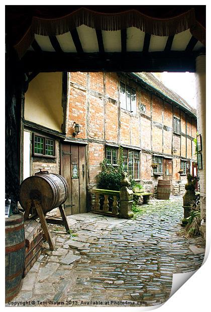 Stratford Upon Avon Back Alley Print by Terri Waters