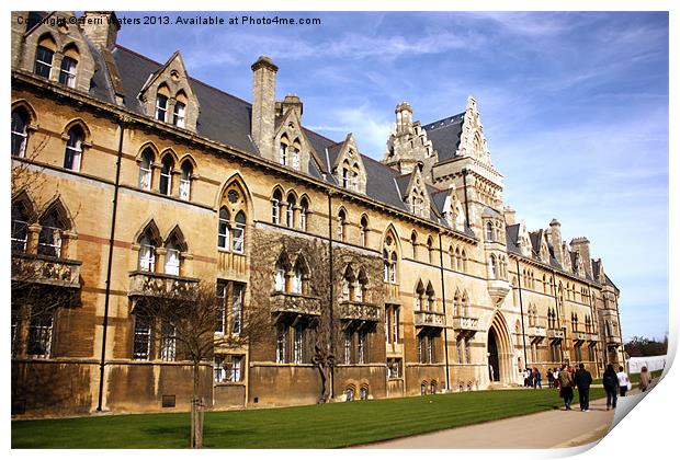 Meadow Building Christ Church College Oxford Print by Terri Waters