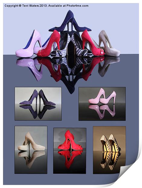 A Collection Of Stiletto Shoes Print by Terri Waters