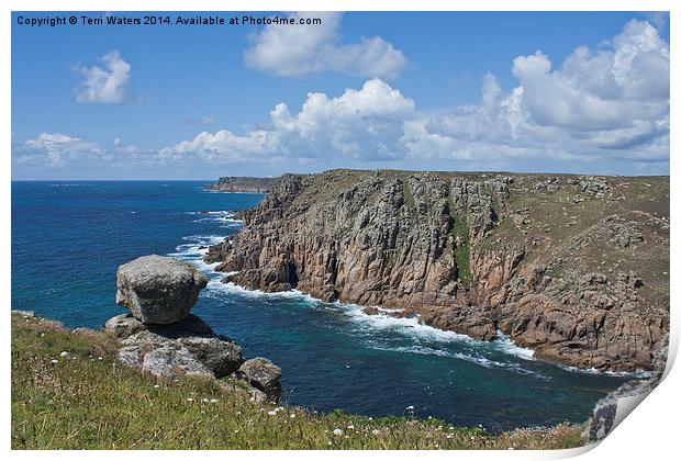  Lands End from Gwennap Head Print by Terri Waters