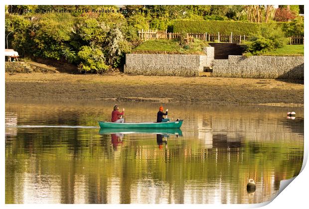 Out For A Paddle Print by Terri Waters