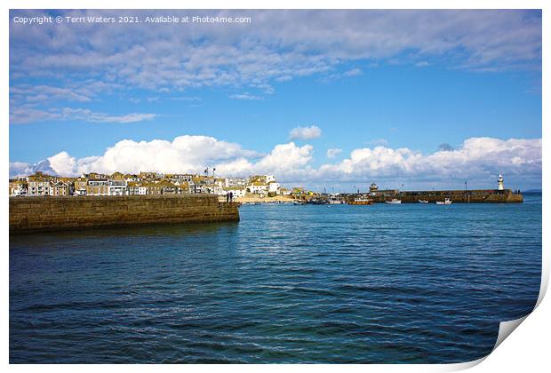 St Ives Cornwall Print by Terri Waters