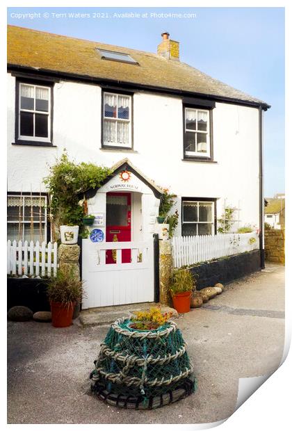 Norway House St Ives Print by Terri Waters