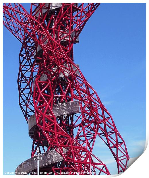 Orbit, Olympic Park Print by DEE- Diana Cosford