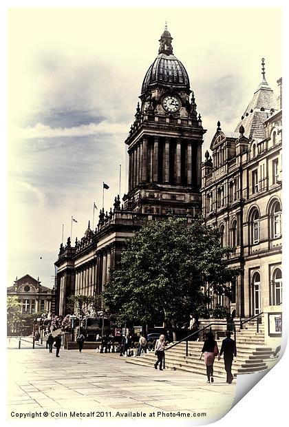 Leeds Town Hall, Opalotype Print by Colin Metcalf