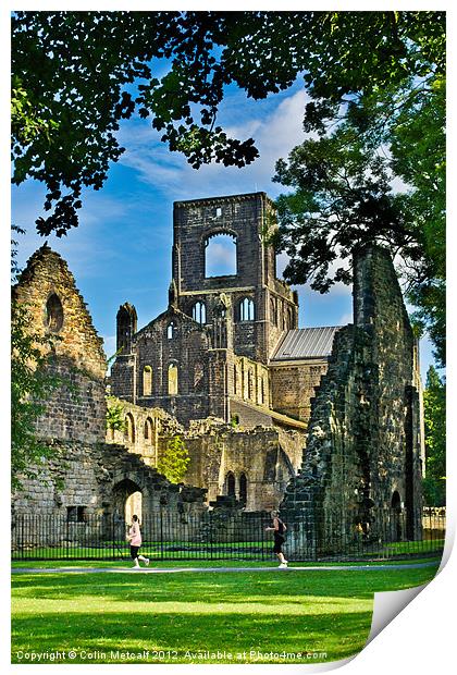 Kirkstall Abbey #3 Print by Colin Metcalf