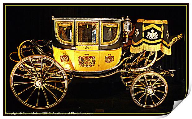 The Duke of Northumberlands State Coach Print by Colin Metcalf