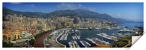Monte Carlo Panorama Print by Colin Metcalf