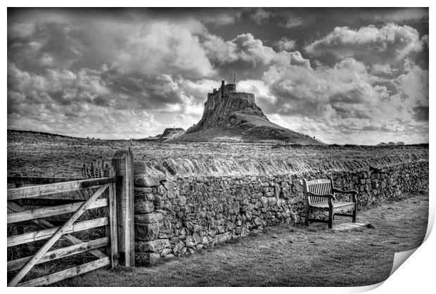 Lindisfarne Castle, Holy Island Print by Colin Metcalf