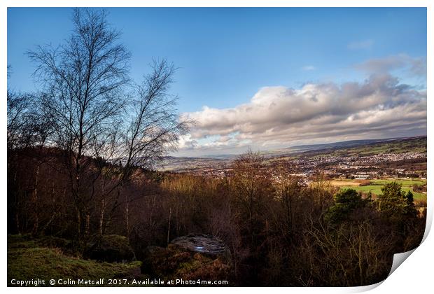 View over Otley Print by Colin Metcalf