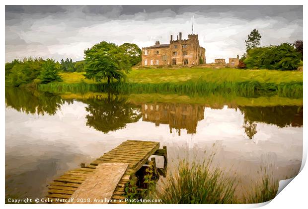 Ripley Castle Print by Colin Metcalf