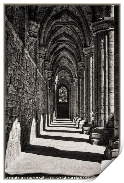 The Cloister Print by Colin Metcalf