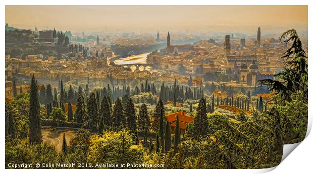Verona Panorama Print by Colin Metcalf