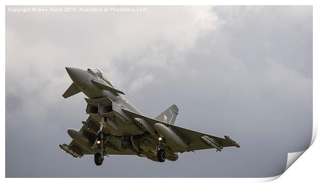  Typhoon "Euro Fighter" Print by Geo Harris