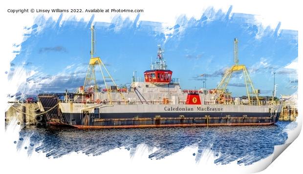 Scottish Ferry Print by Linsey Williams