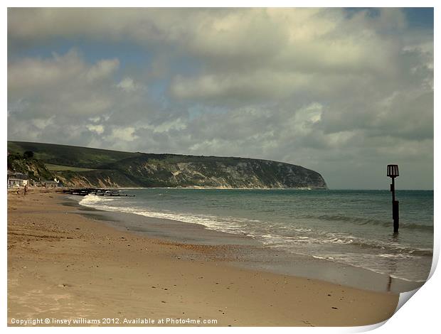 Purbeck Isle Print by Linsey Williams