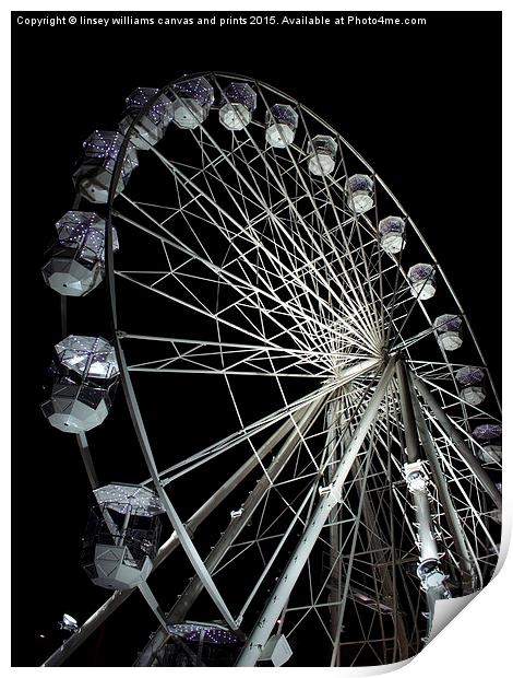  Leicester's Big Wheel 2 Print by Linsey Williams