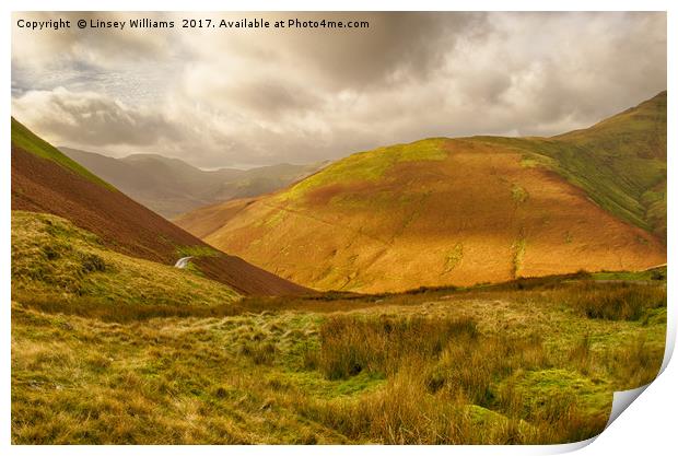 Towards Buttermere Print by Linsey Williams