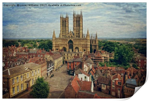    Lincoln Cathedral                   Print by Linsey Williams