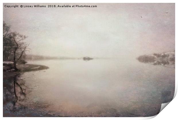 Norfolk Island, Ullswater, Cumbria Print by Linsey Williams