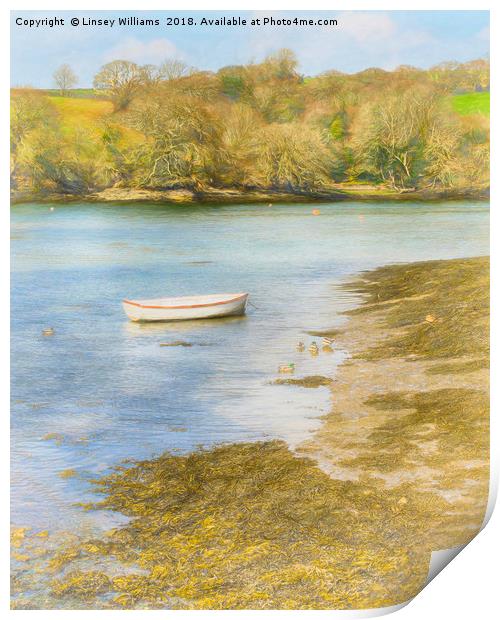 Tranquil Cornwall Print by Linsey Williams