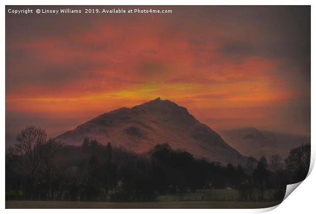 Helm Crag Print by Linsey Williams