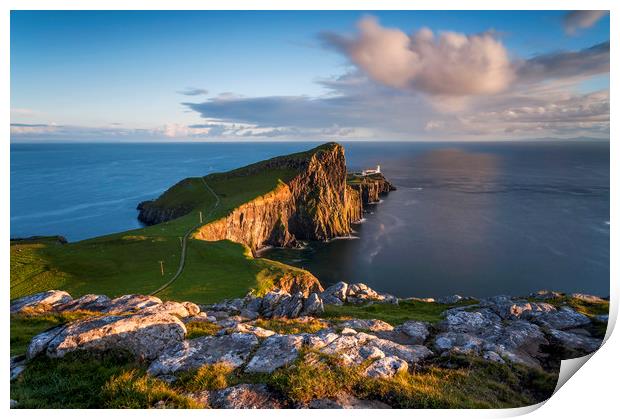 Neist Point Lighthouse Isle of Skye  Print by J.Tom L.Photography