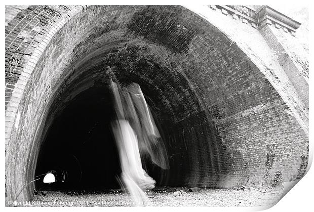 Ghost Tunnel Print by David  Fennings