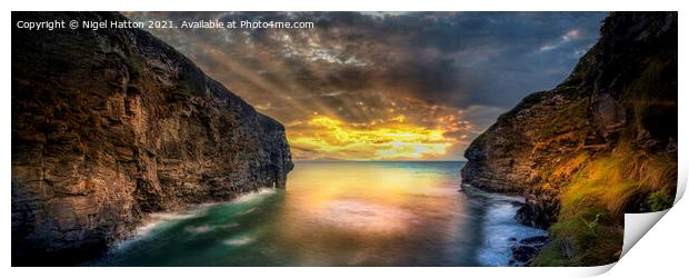  Bossiney Print by Nigel Hatton