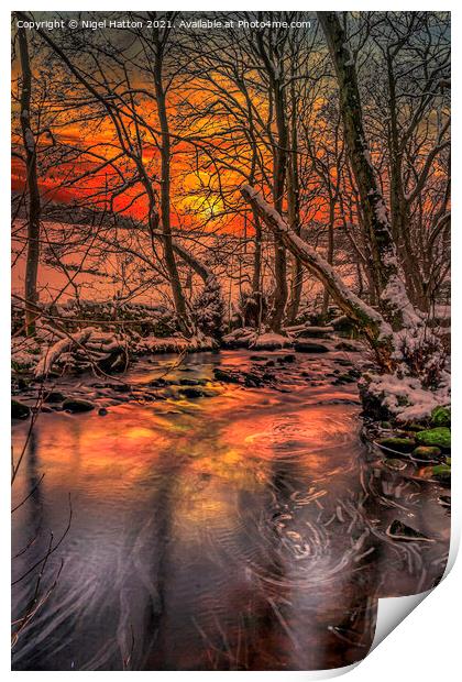 Riverlin Sunset Print by Nigel Hatton