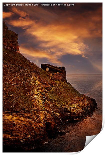 Castle Rampart Print by Nigel Hatton