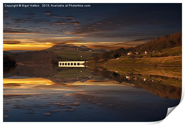 Sunset Reflections Print by Nigel Hatton