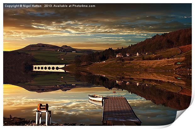 Crook Hill Reflections Print by Nigel Hatton