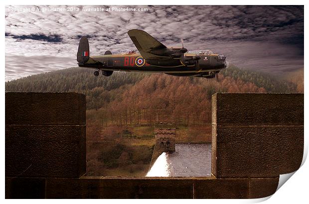 Avro Lancaster Mk1 Print by Nigel Hatton