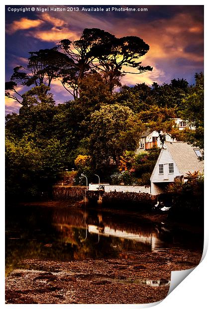 Boat House Print by Nigel Hatton
