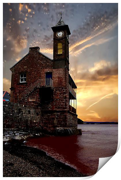 The Clock Tower Print by Nigel Hatton