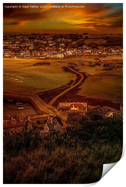 Sunset On The Mount Print by Nigel Hatton