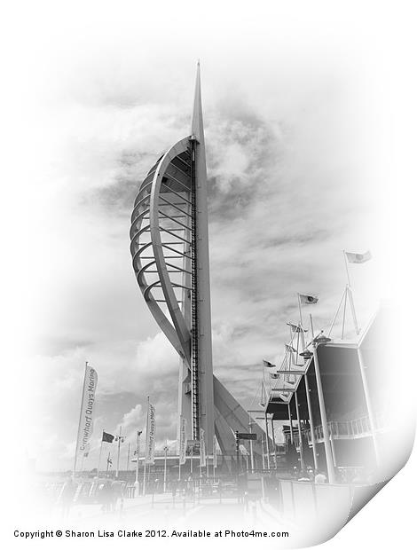 Spinnaker Tower Print by Sharon Lisa Clarke