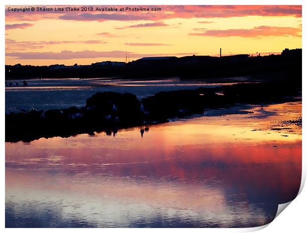 Mirror of sand Print by Sharon Lisa Clarke