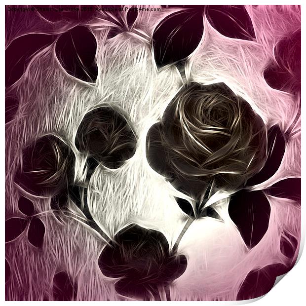  A rose among thorns Print by Sharon Lisa Clarke