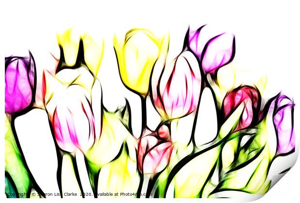 Tulip Brights Print by Sharon Lisa Clarke