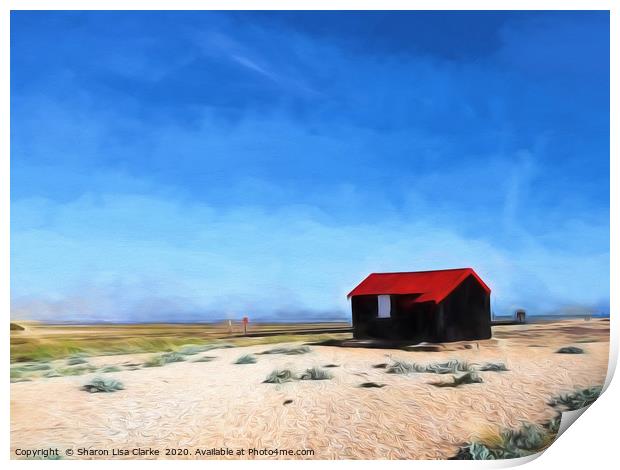 The Lonely Cabin Print by Sharon Lisa Clarke